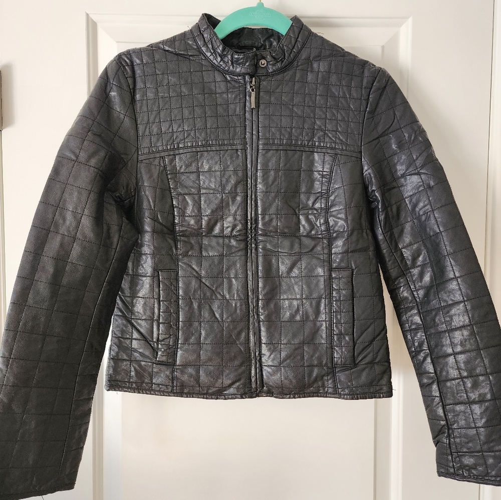 MAX JEANS LEATHER VEGAN JACKET